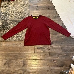 Tommy Hilfiger Vintage 90s Burgundy Pullover V Neck Sweater Men’s Size Large
